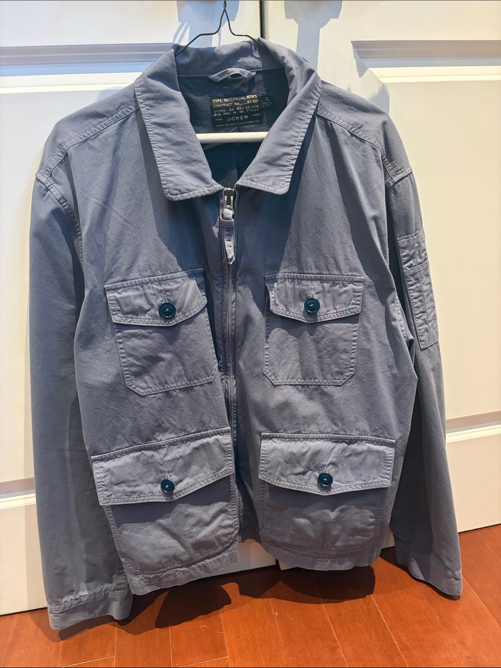 J. Crew Men’s Field Jacket in Slate Blue